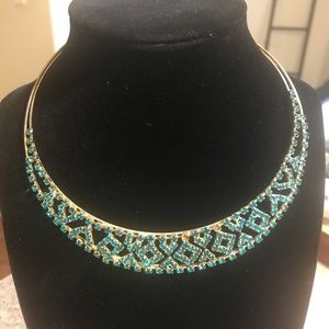 Teal necklace